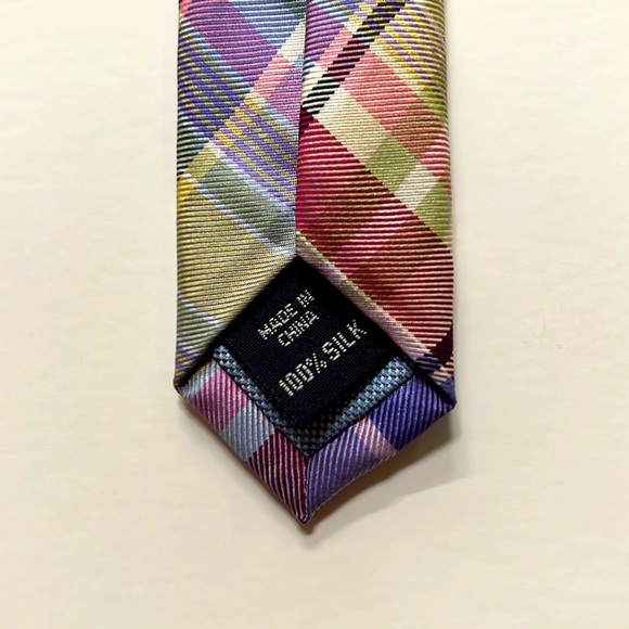 Tommy Hilfiger Men's Neck Tie Plaid - Picture 5 of 5